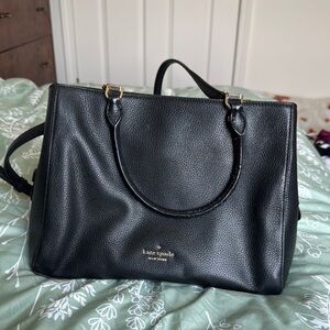 Kate Spade Black Leather Satchel